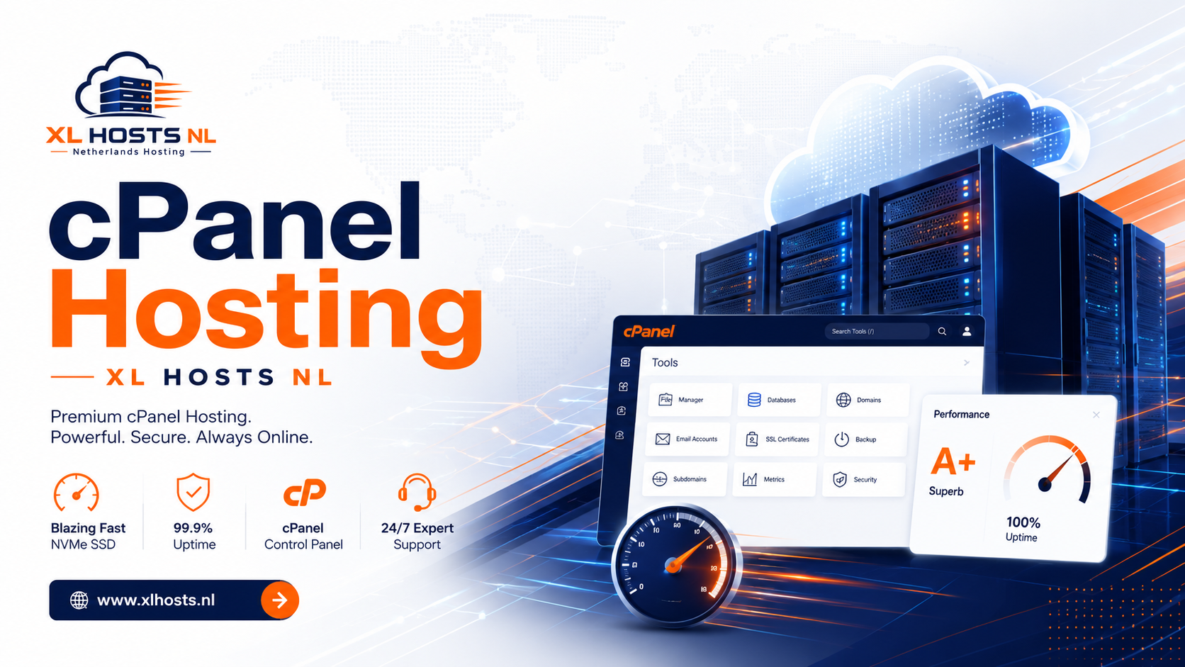 XL Hosts cPanel hosting dashboard image